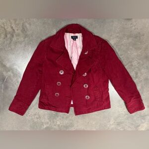 American Eagle Outfitters Red Pea Coat